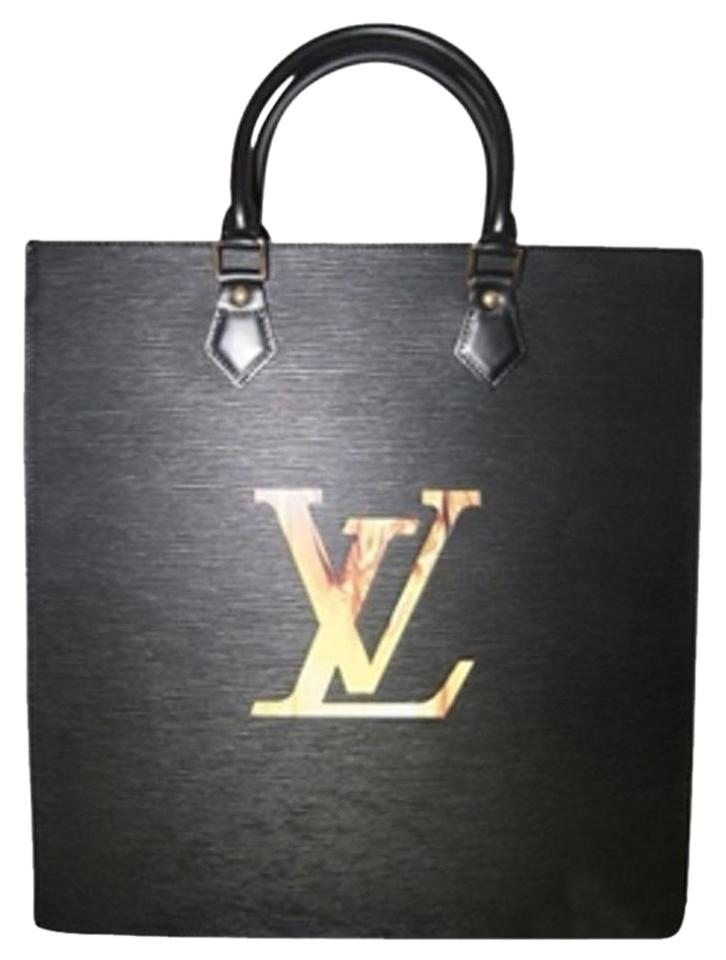 Image of Louis Vuitton Sac Plat Fusion Fire Led Elvlm19 Black Leather Satchel