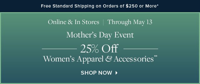 MOTHER'S DAY EVENT | SHOP NOW