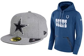 25% off select NFL Hats & Apparel