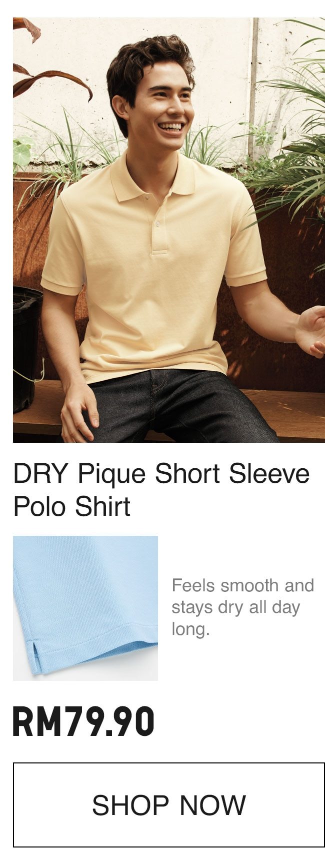 MEN DRY PIQUE POLO