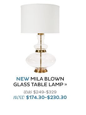 Mila Blown Glass Table Lamp