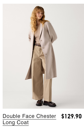 PDP2 - WOMEN DOUBLE FACE CHESTER LONG COAT