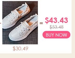 Casual PU Leather White Flat Shoes