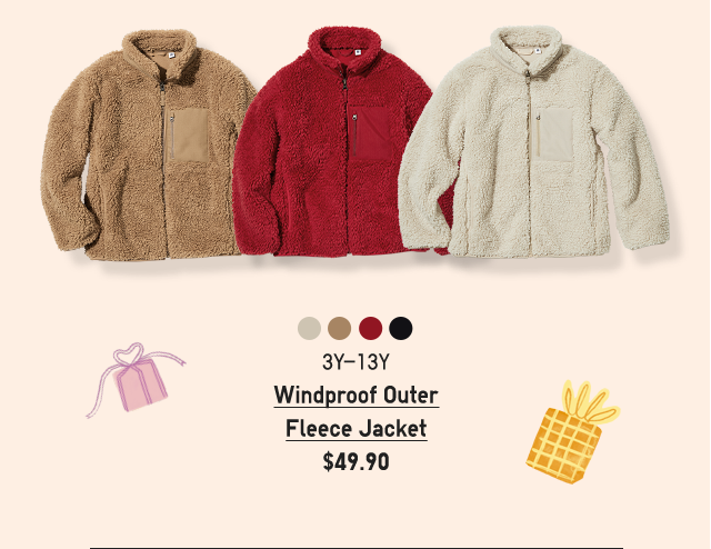 PDP9 - KIDS WINDPROOF OUTER FLEECE JACKET