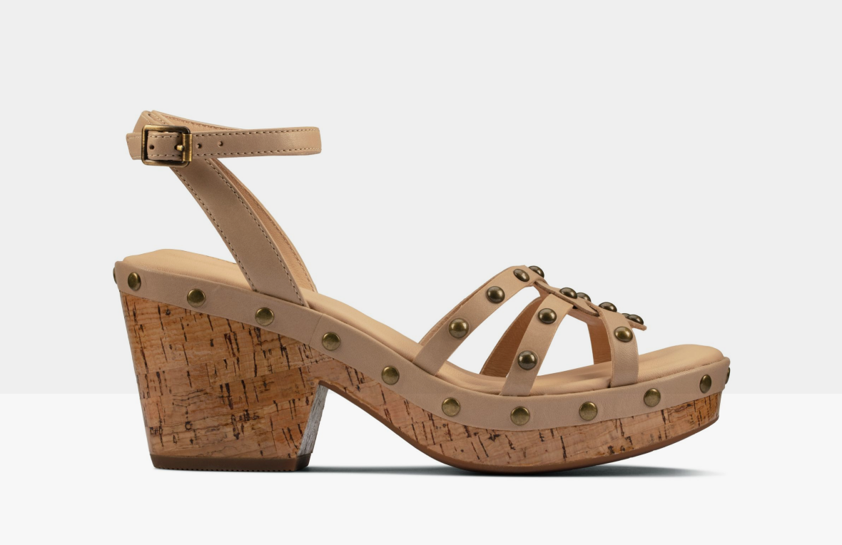 side image of heeled sandal Maritsa70 Sun in taupe leather links to product page