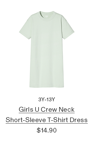 PDP10 - GIRLS U CREW NECK SHORT-SLEEVE T-SHIRT DRESS