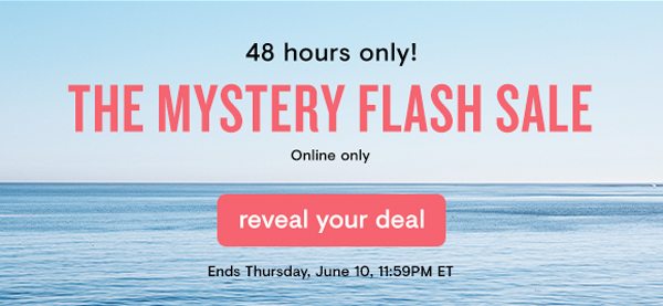 48 Hours Only! The Mystery Flash Sale
