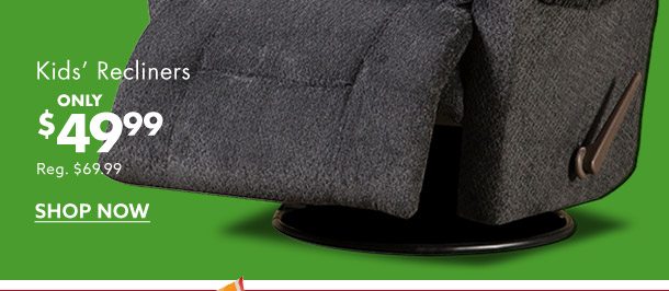 Jingle Deals $49.99 Kids Recliners