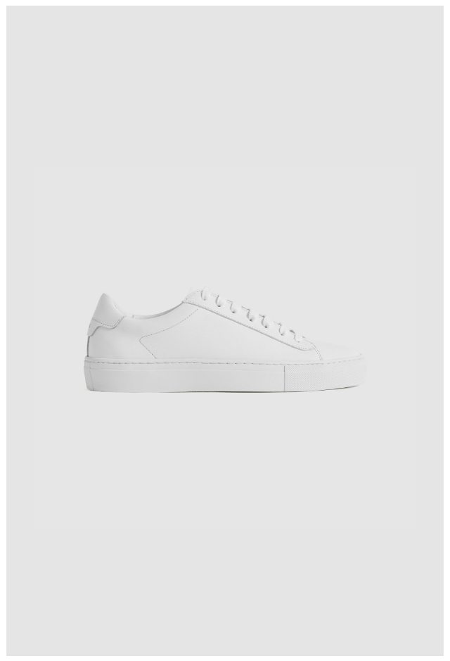 Finley White Leather Trainers