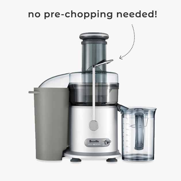 Breville® Juice Fountain® Plus - no pre-chopping needed!