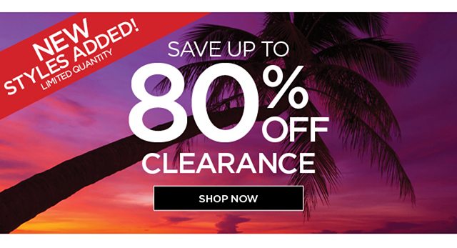 Save Up To 80% OFF Clearance