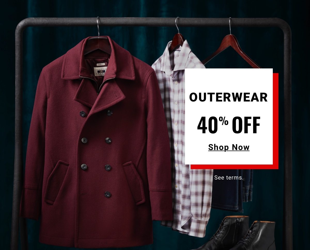 Bundle Up On Savings | Outerwear 40% Off - Shop Now