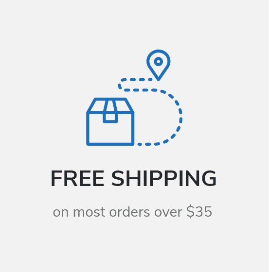 Free Shipping on most orders over $35