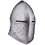 14th Century Sugar Loaf Visored Helmet