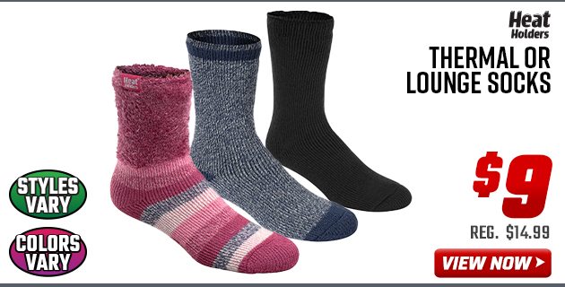 Heat Holders Thermal or Lounge Socks