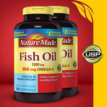 Nature Made Fish Oil 1200 mg, 400 Softgels