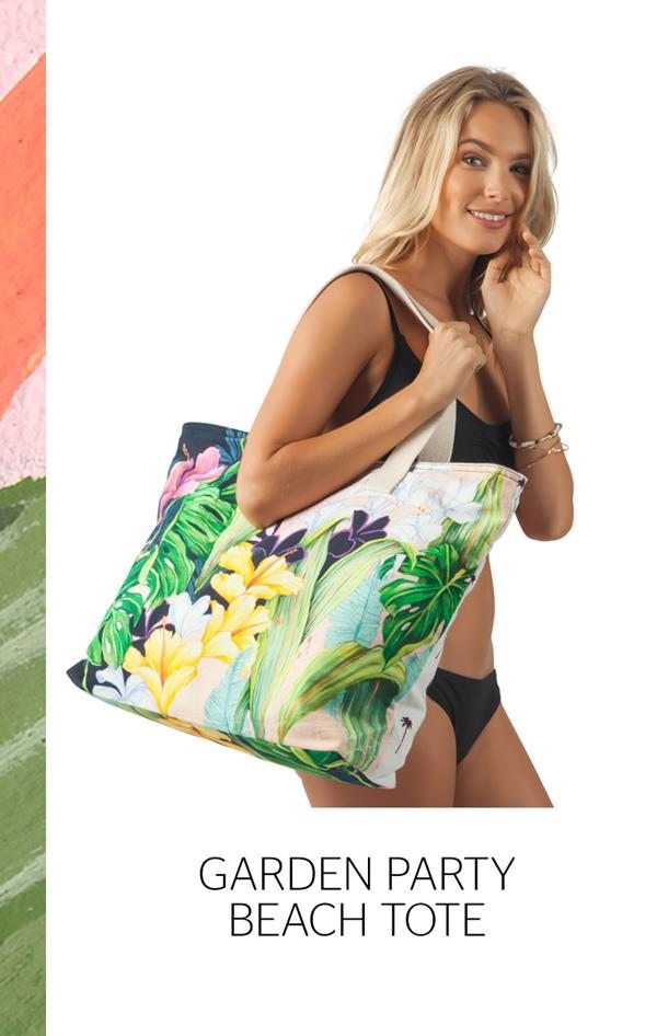 Garden Party Beach Tote