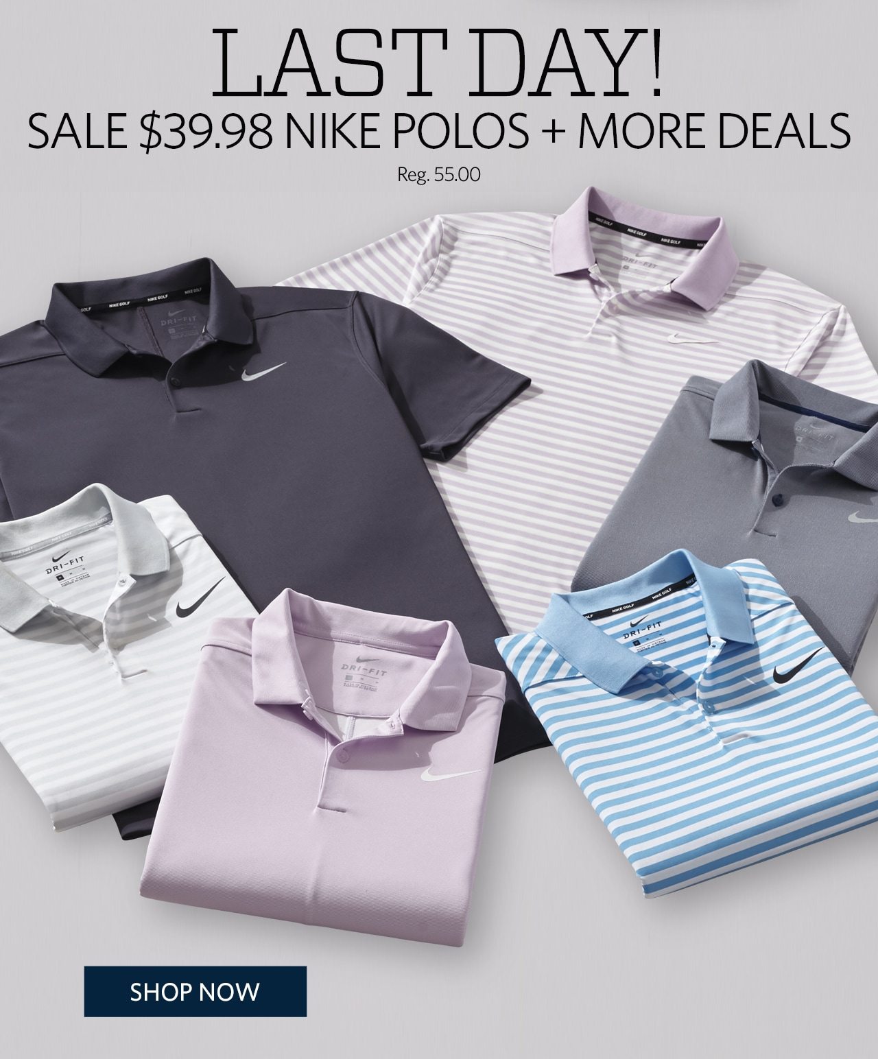 LAST DAY! Sale $39.98 Nike Polos + More Deals | Reg. 55.00 | SHOP NOW