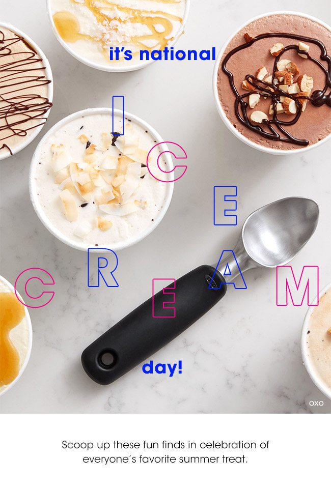 IT'S NATIONAL ICE CREAM DAY!