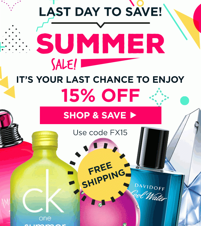 Summer Sale. Last Day to Save!