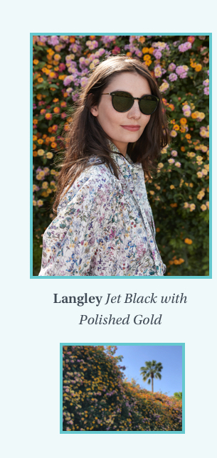 Langley Jet Black with Polished Gold