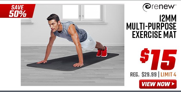 Renew 12mm Multi-Purpose Exercise Mat