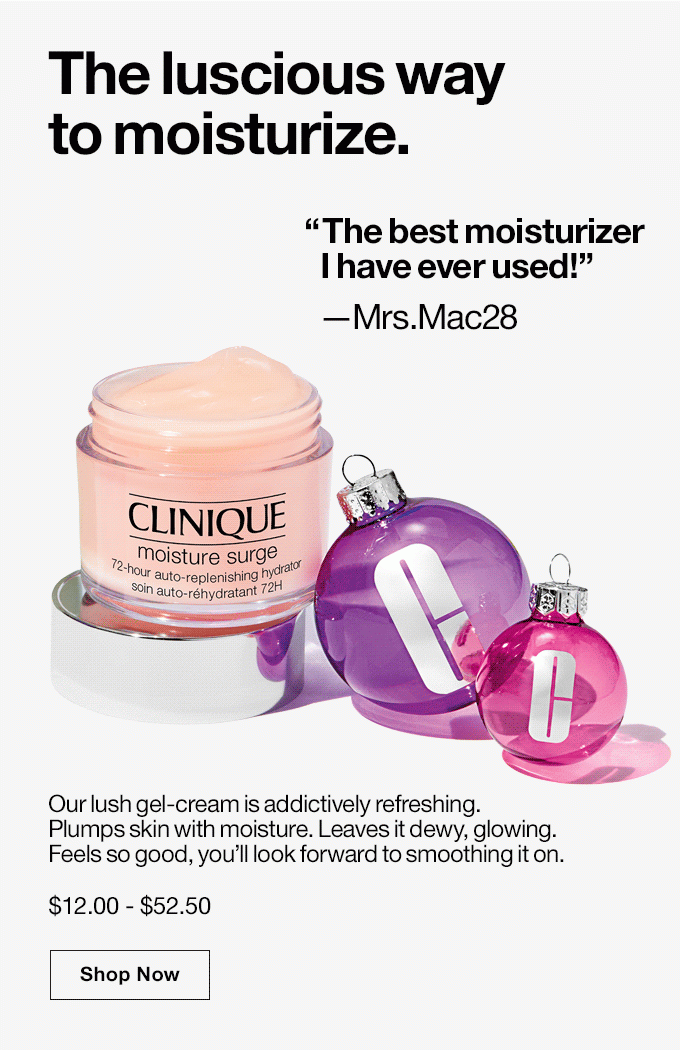 The luscious way to moisturize.