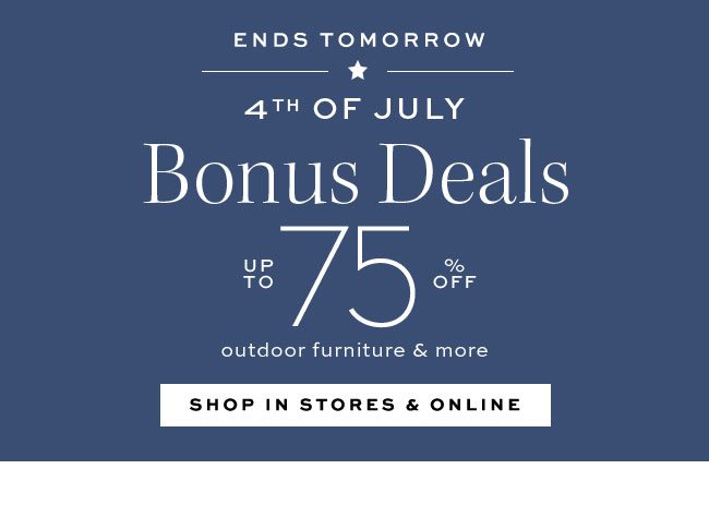 4TH OF JULY Bonus Deals