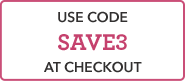 USE CODE SAVE3 AT CHECKOUT