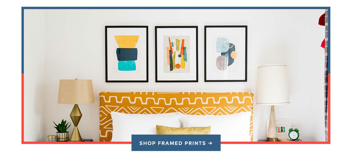 SHOP FRAMED PRINTS >