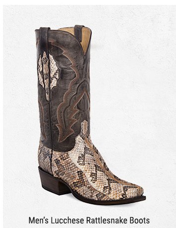 Shop Men’s Lucchese Rattlesnake Boots »