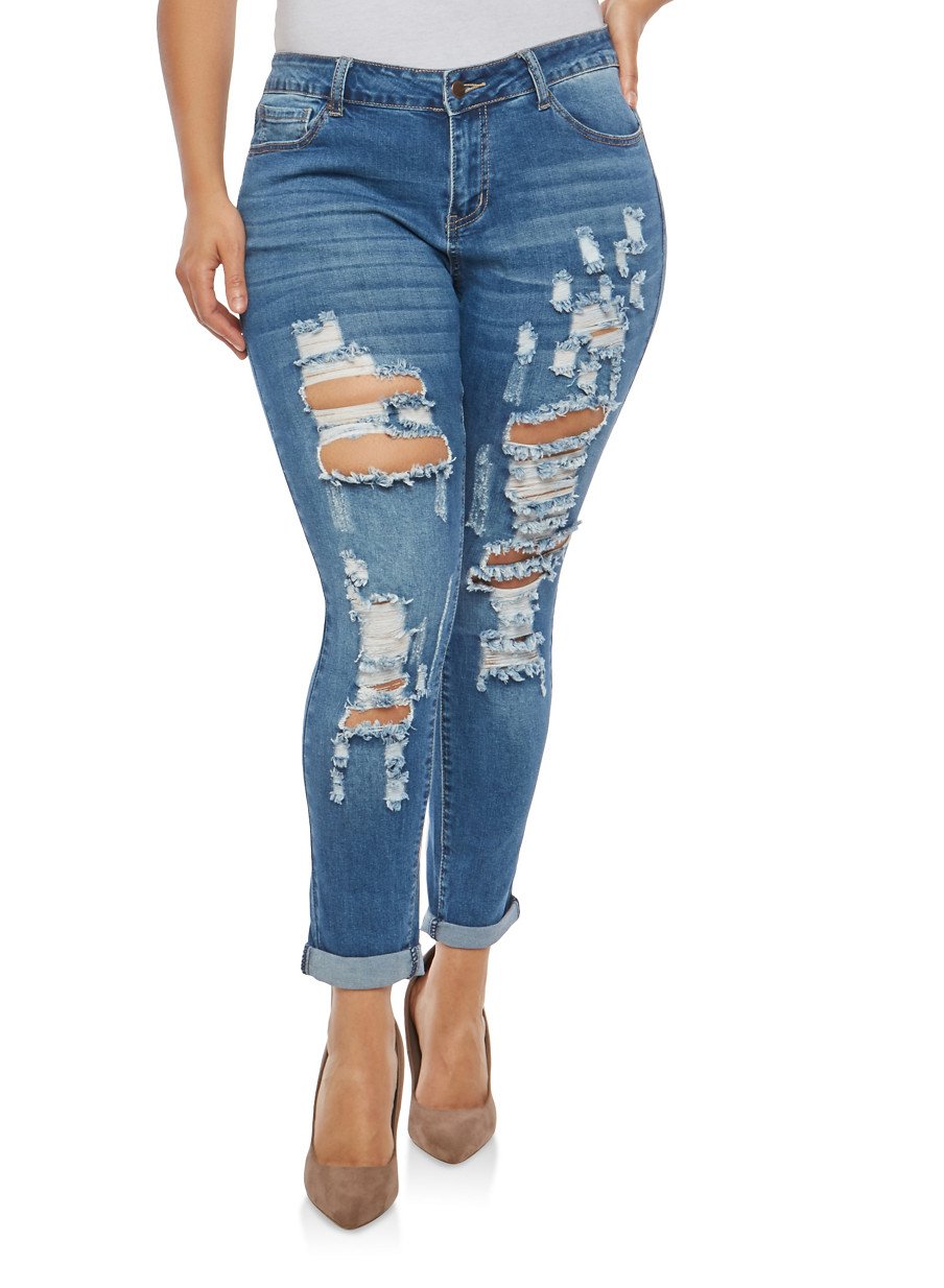 Plus Size WAX Skinny Jeans