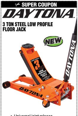  3 ton Steel Heavy Duty Floor Jack with Rapid Pump®