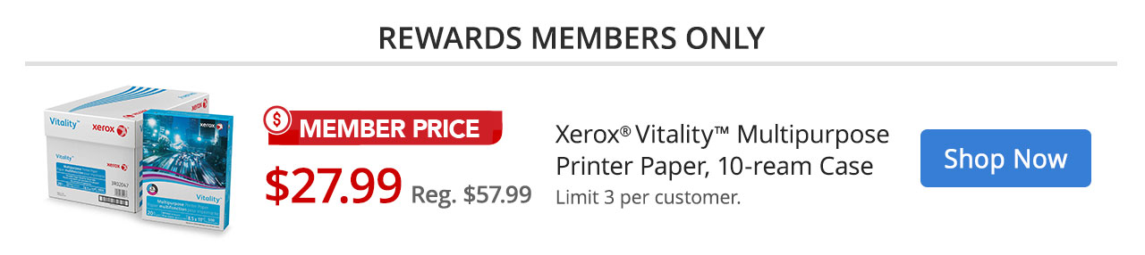 $27.99 Xerox Vitality Member Pricing