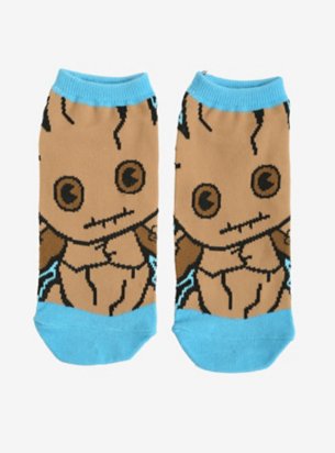 Guardians Of The Galaxy Groot No-Show Socks