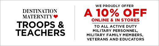 In store exclusive: 10% off military discount to all veterans, active duty military personnel and family members