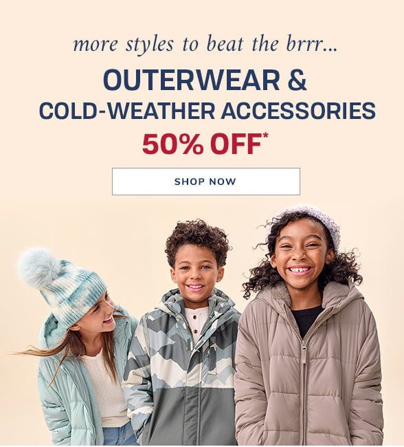 50% off Outerwear & Cold-Weather Accessories