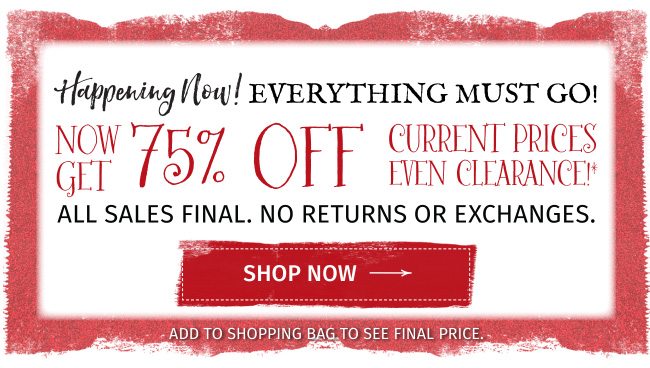 Shop Holiday | Get 75% Off Sitewide*.