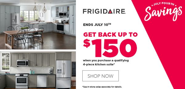 Save up to $150 on Frigidaire