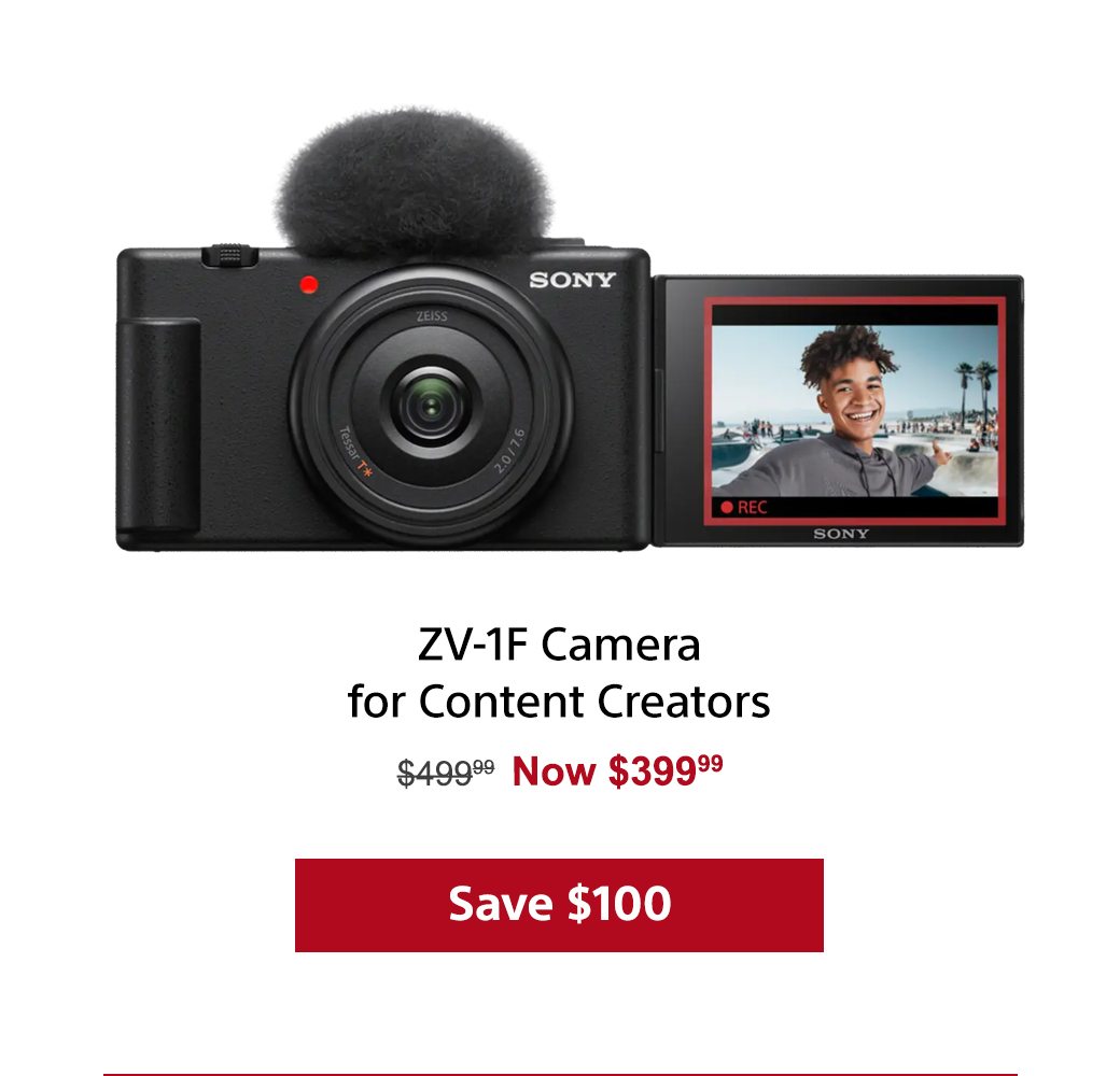 ZV-1F Camera for Content Creators | Save $100