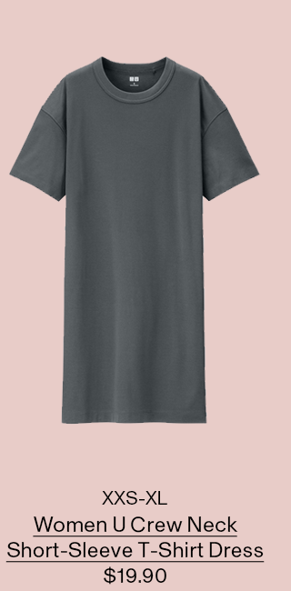 BODY2 PDP3 - U CREW NECK SHORT-SLEEVE T-SHIRT DRESS