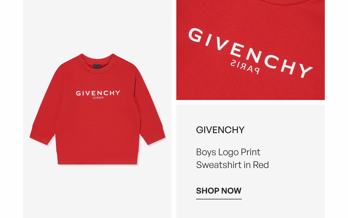 Givenchy | Boys Logo Print Sweatshirt In Red