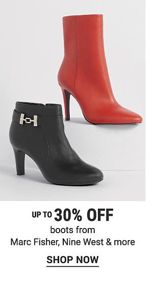 Up to 30% off boots from Marc Fisher, Nine West & more. Shop Now.