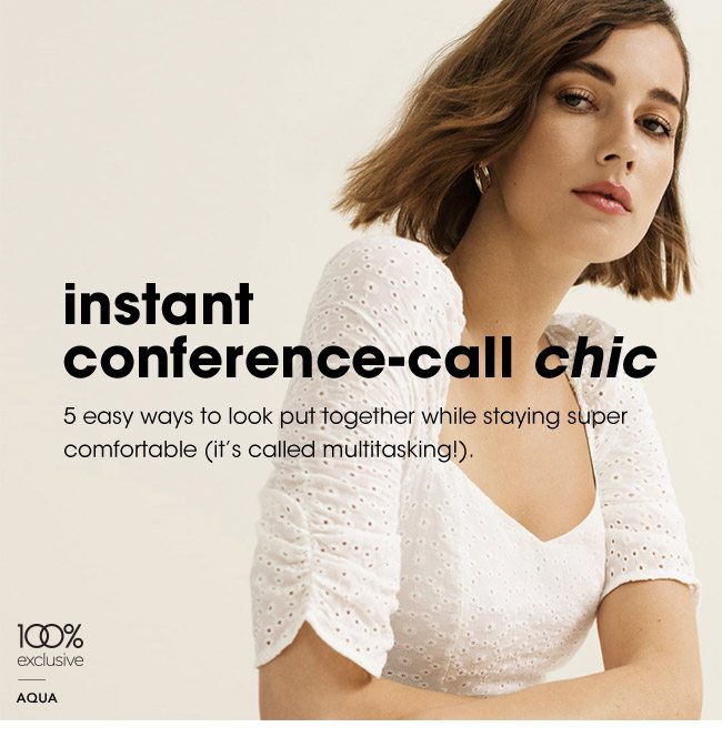 Instant conference-call chic