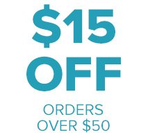 $15 off $50