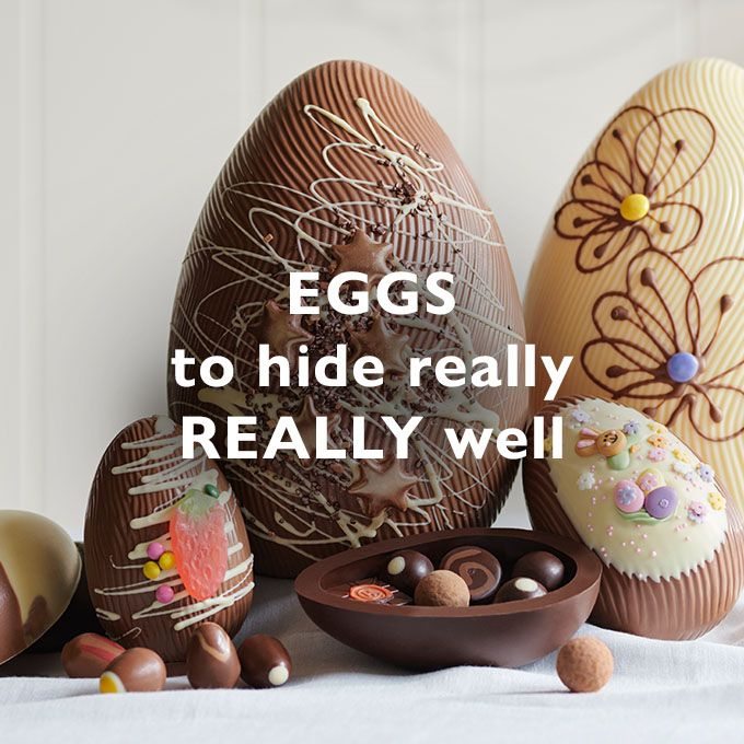 Eggs to hide really really well 