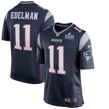 Nike Julian Edelman New England Patriots Navy Super Bowl LIII Bound Game Jersey