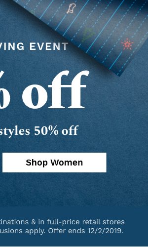 Grand Giving Event | 30% off | With select styles 50% off | Shop Womens