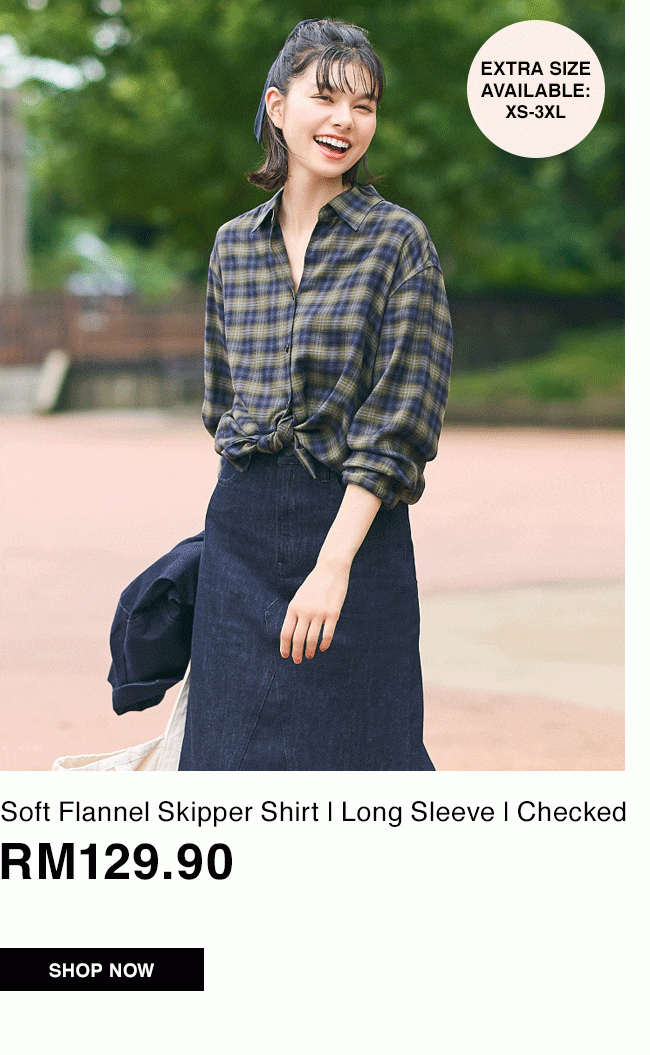 Soft Flannel Skipper Shirt | Long Sleeve | Checked