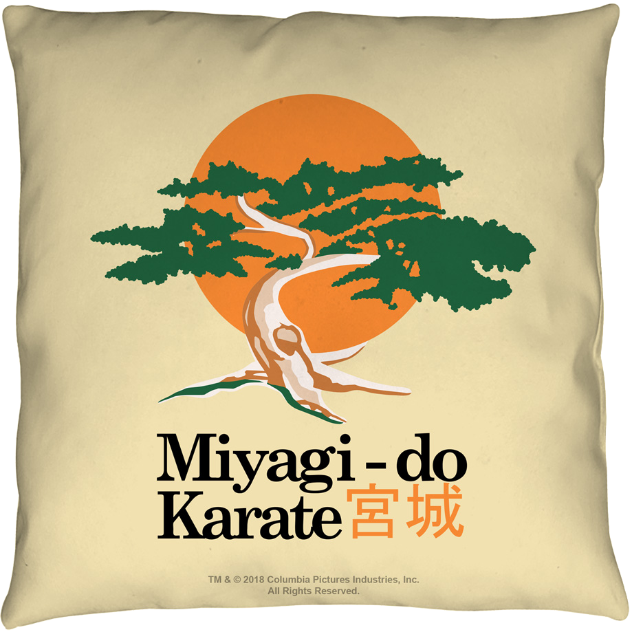 Karate Kid Miyagi-Do Throw Pillow